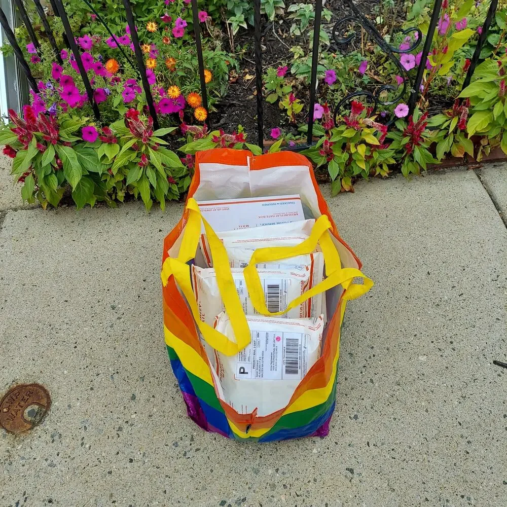 IKEA - Storstomma Large and Small Multicolor Bag Tote Support LGBTQ+ Gay Pride